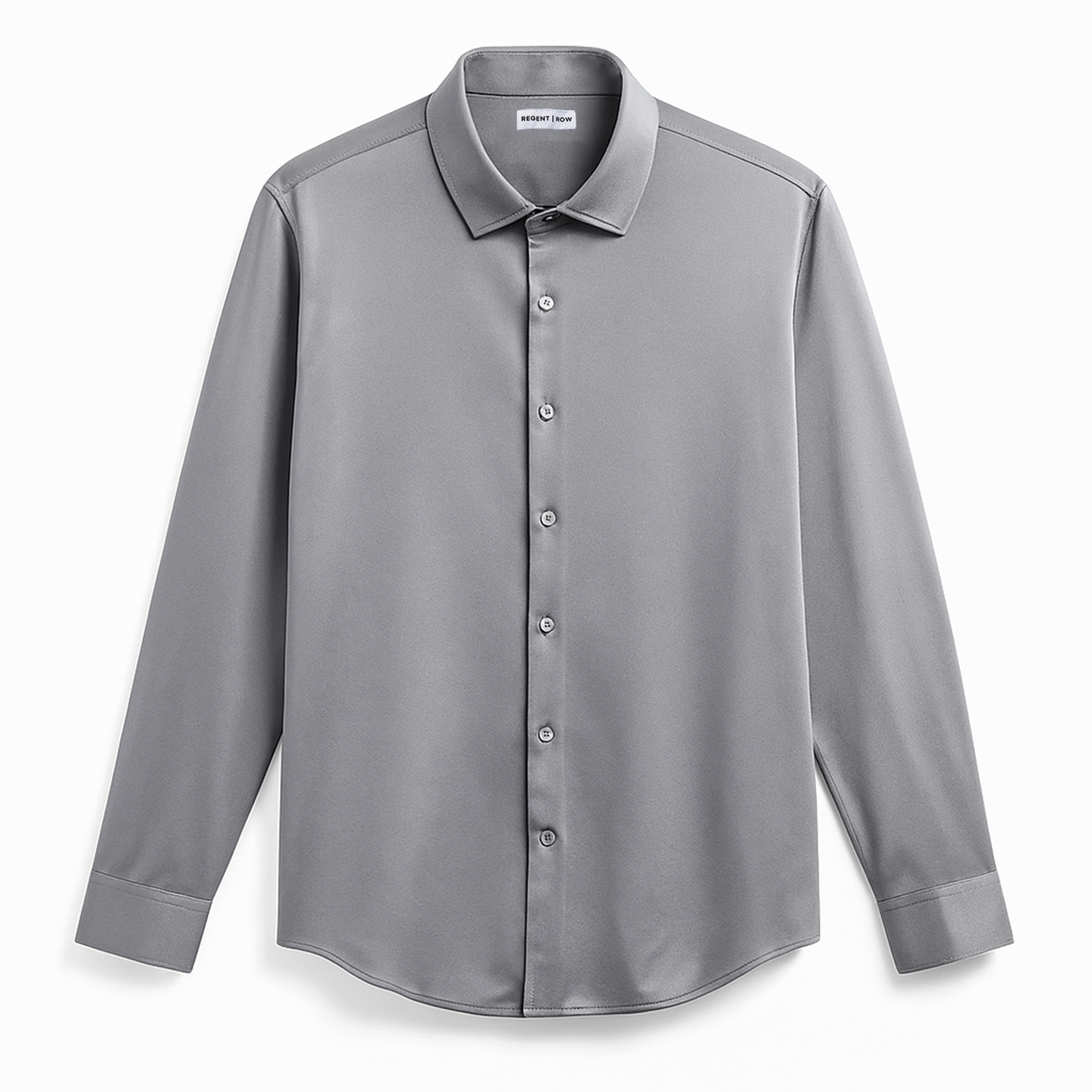 Regent Row Big & Tall Commuter Shirt Long Sleeve Button Down - Heather-grey Regent Row Big & Tall Commuter Shirt Long Sleeve Button Down - Heather-grey