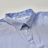 Stanton Dress Shirt Checkered Blue Micro