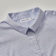 Stanton Dress Shirt Plaid White And Grey