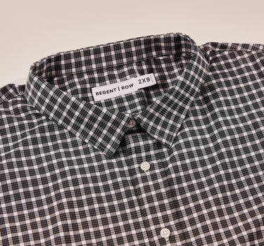 Stanton Dress Shirt Plaid Black