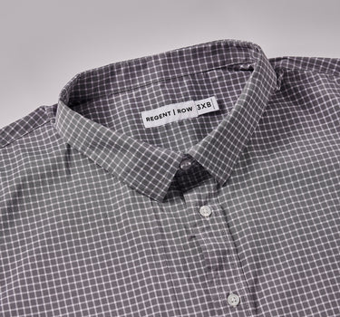 Stanton Check Short Sleeve Shirt Grey