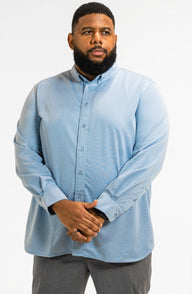 Commuter Long Sleeve Shirt Heather Blue