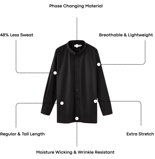 Commuter Long Sleeve Shirt Black