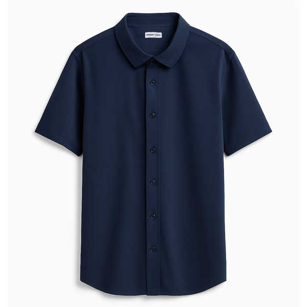 Commuter Short Sleeve Shirt Navy – Regent Row