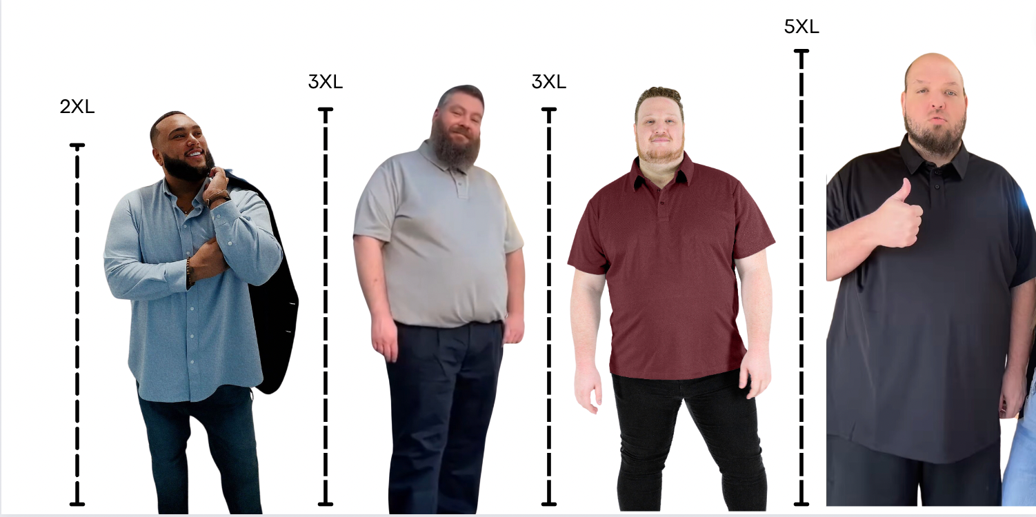 Regent Row Big & Tall Size Guide